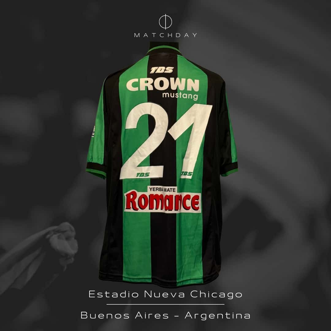 Cristian Trombetta – Nueva Chicago – Torneo Clausura 2007 – MATCH WORN WASHED JERSEY – Colección Juan Eluchans - Imagen 5