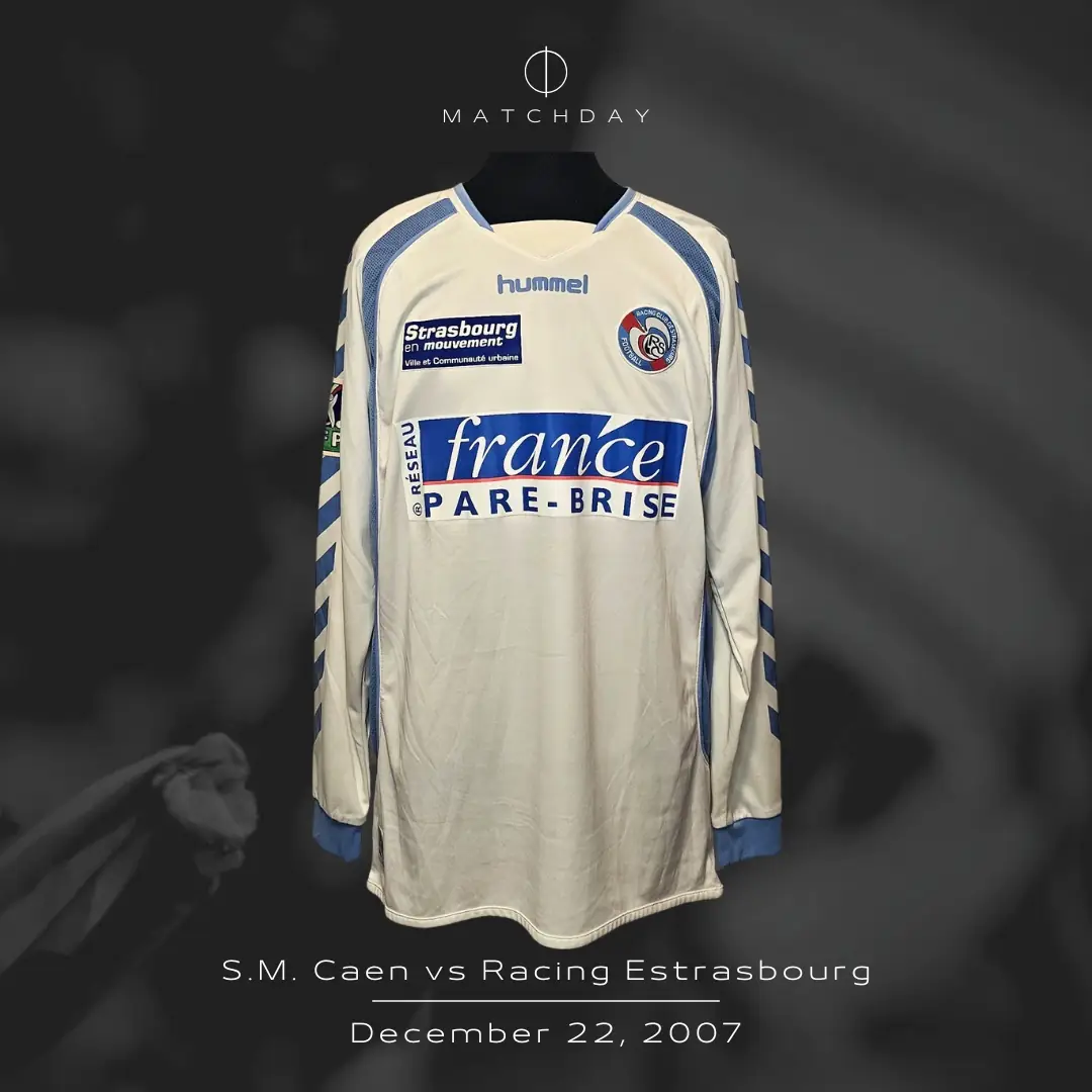 Jacob Mulenga – Racing Strasbourg – Ligue 1 – MATCH WORN JERSEY – JUAN ELUCHANS COLLECTION - Imagen 4