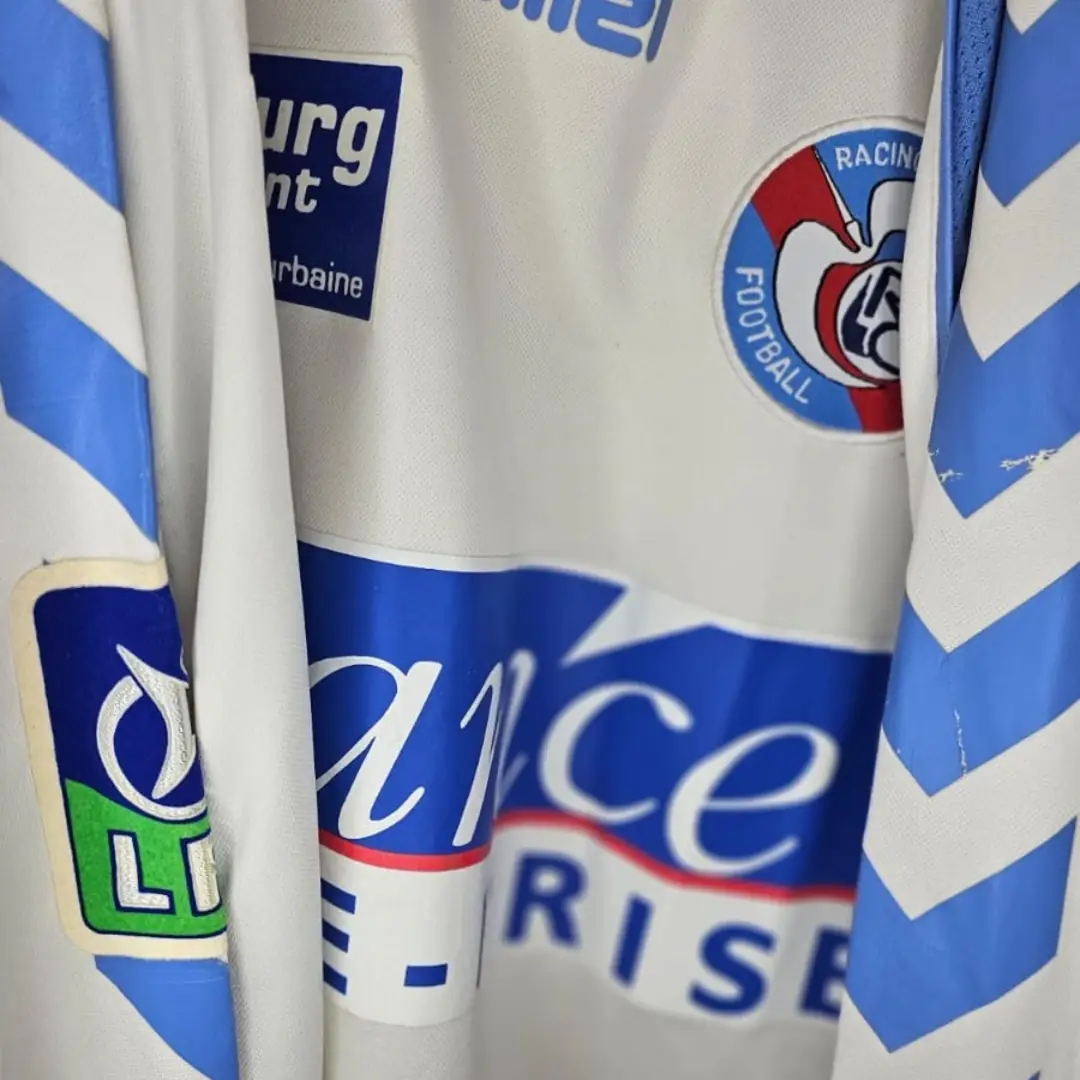 Jacob Mulenga – Racing Strasbourg – Ligue 1 – MATCH WORN JERSEY – JUAN ELUCHANS COLLECTION - Imagen 6