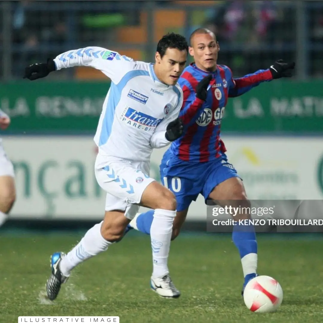 Jacob Mulenga – Racing Strasbourg – Ligue 1 – MATCH WORN JERSEY – JUAN ELUCHANS COLLECTION - Imagen 11