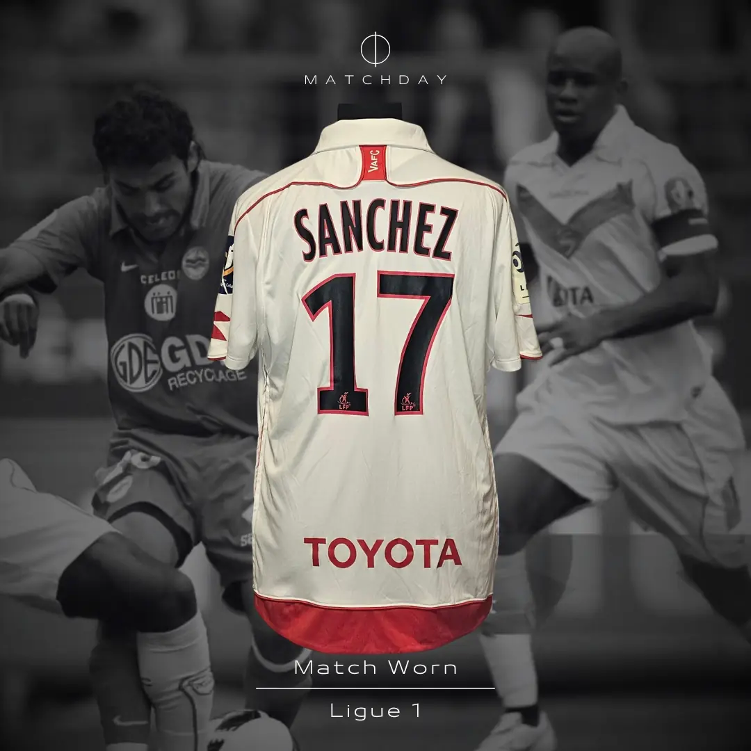 Carlos Sánchez – Valenciennes F.C. – Ligue 1 – MATCH WORN JERSEY – JUAN ELUCHANS COLLECTION - Imagen 3