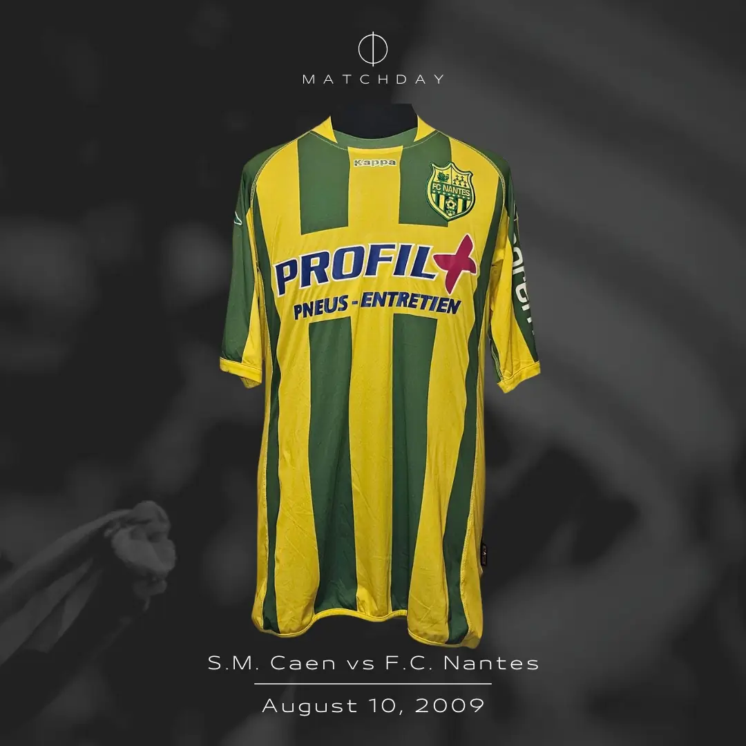 Ernest Akouassaga – F.C. Nantes – Ligue 2 – MATCH WORN JERSEY – JUAN ELUCHANS COLLECTION - Imagen 4