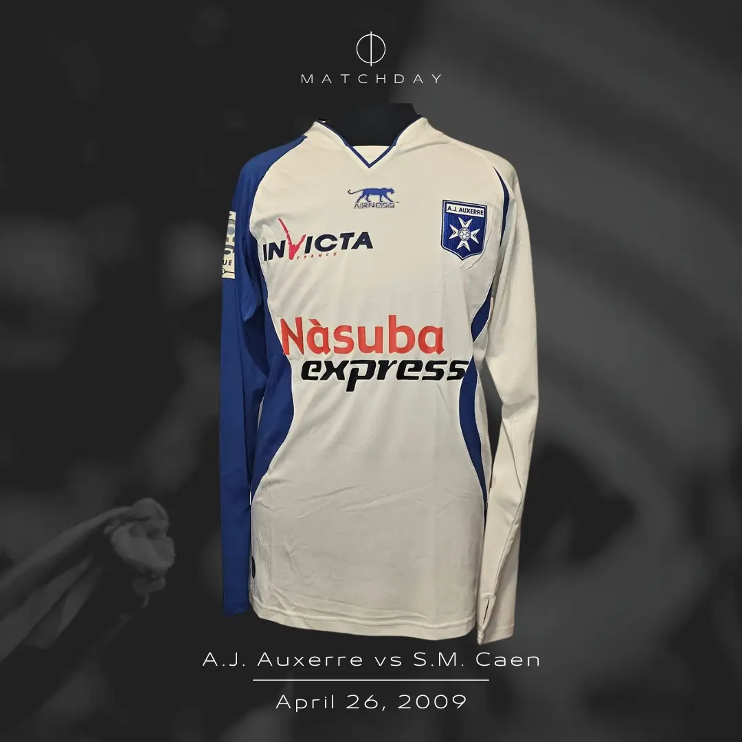 Cedric Hengbart – A.J. Auxerre – Ligue 1 – MATCH WORN JERSEY – JUAN ELUCHANS COLLECTION - Imagen 4