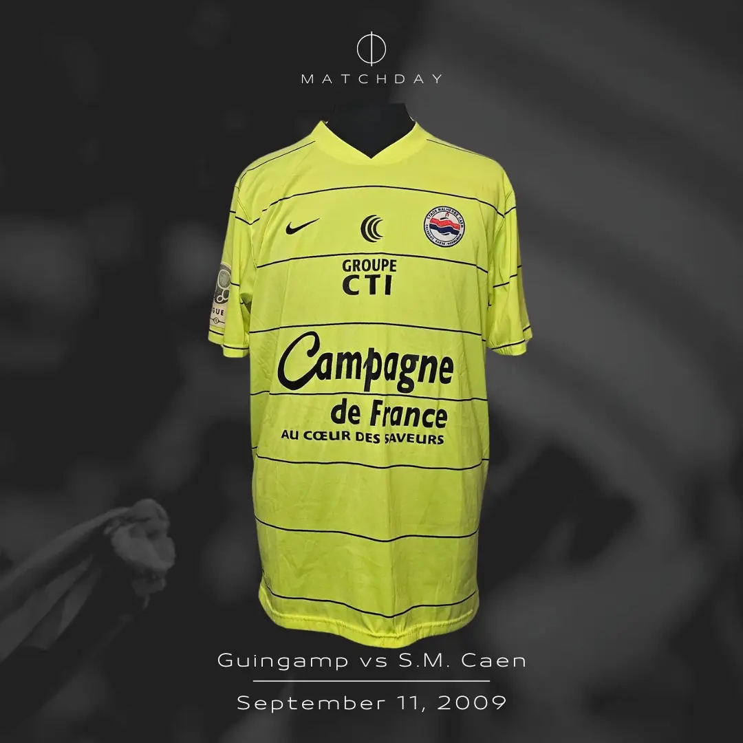 Juan Eluchans – S.M. Caen – Ligue 2 – MATCH WORN JERSEY – JUAN ELUCHANS COLLECTION - Imagen 4