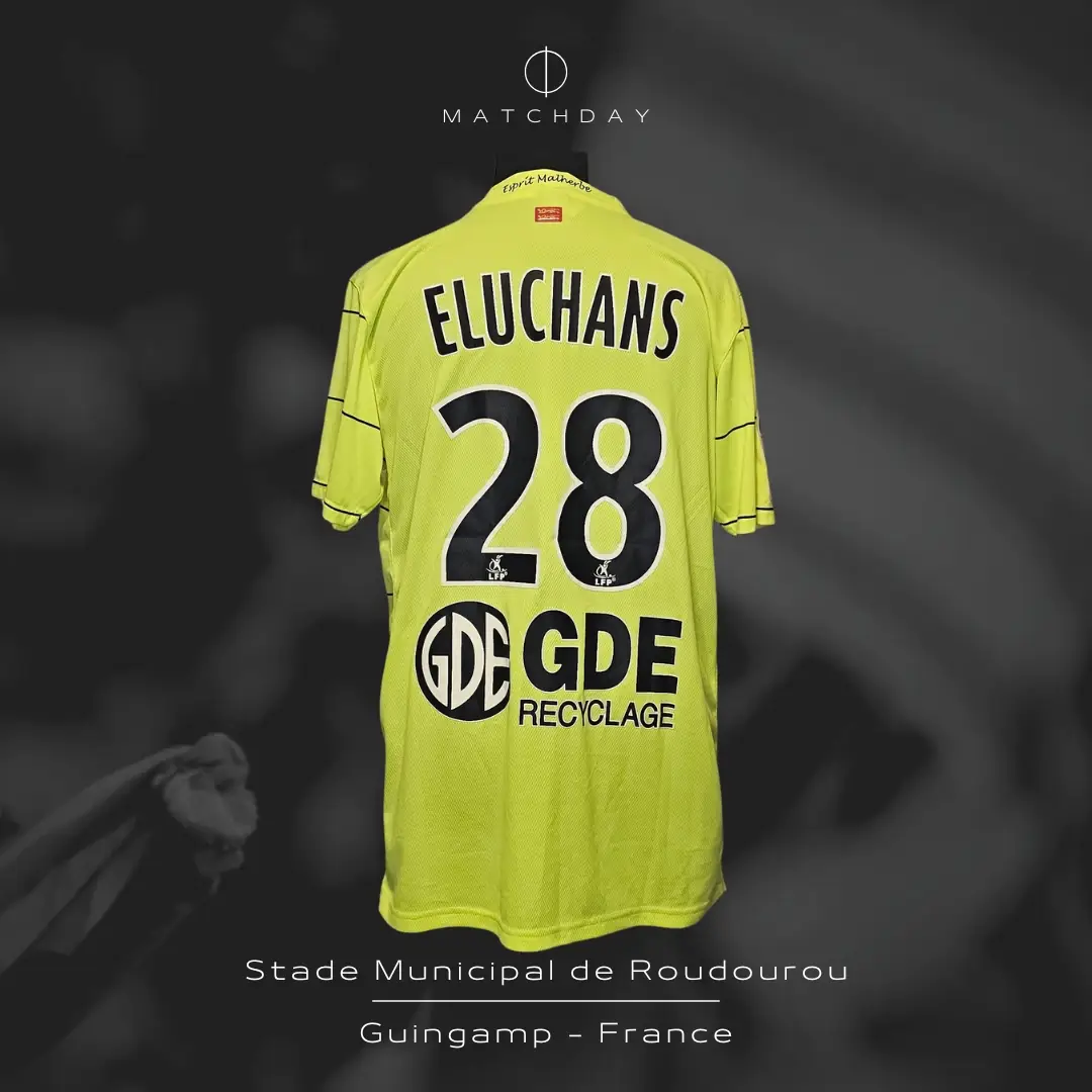 Juan Eluchans – S.M. Caen – Ligue 2 – MATCH WORN JERSEY – JUAN ELUCHANS COLLECTION - Imagen 5