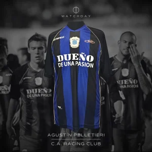 Agustín Pelletieri - Racing Club - Torneo Inicial 2014 - MATCH WORN JERSEY