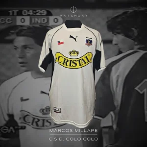 Marcos Millapie - Colo Colo - Friendly match - MATCH WORN JERSEY - JUAN ELUCHANS COLLECTION