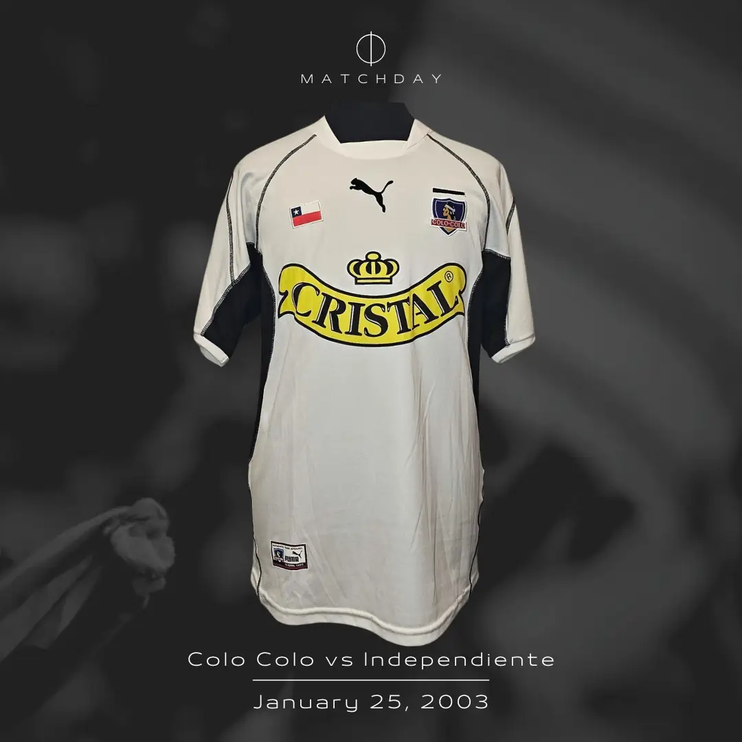 Marcos Millapie – Colo Colo – Friendly match – MATCH WORN JERSEY – JUAN ELUCHANS COLLECTION - Imagen 4