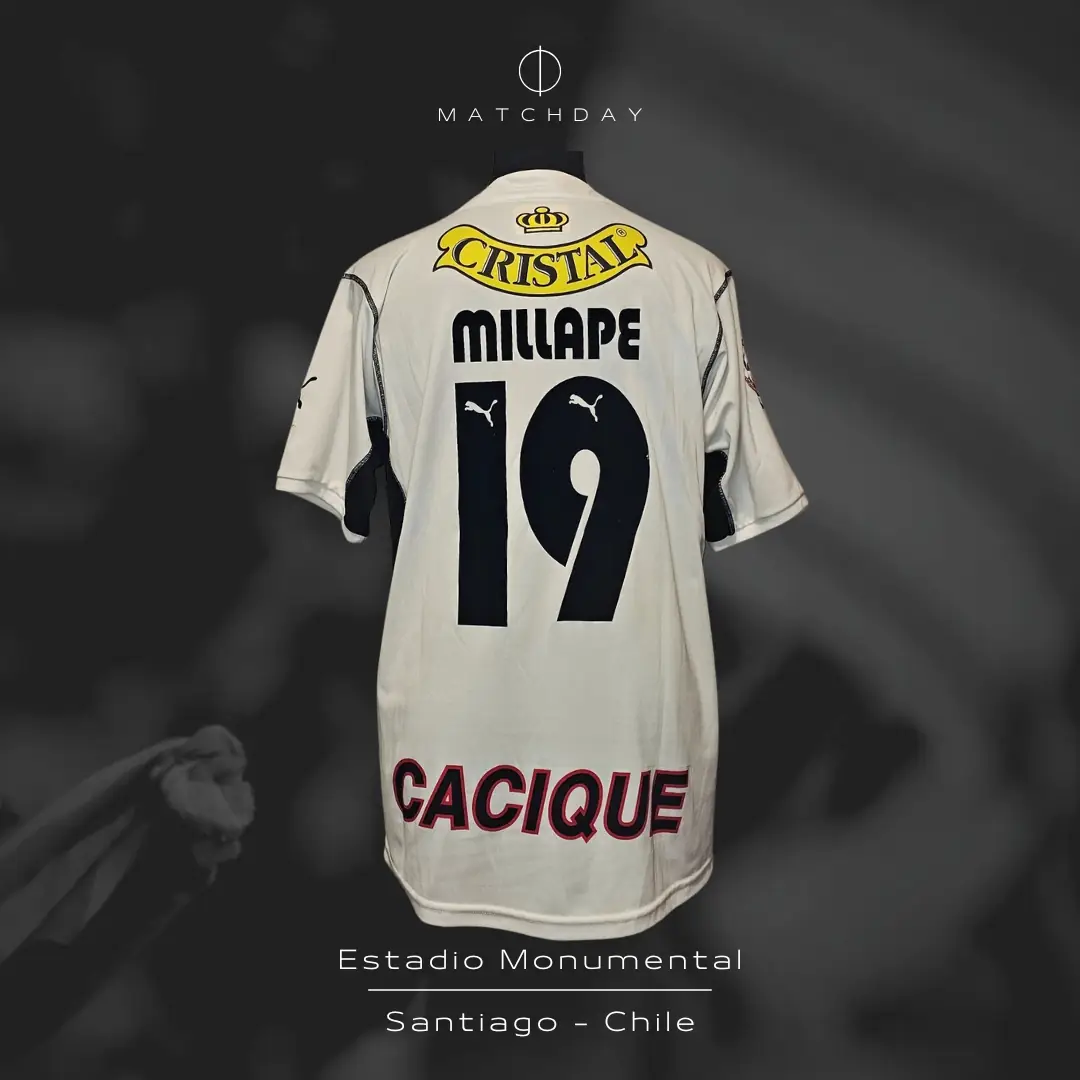 Marcos Millapie – Colo Colo – Friendly match – MATCH WORN JERSEY – JUAN ELUCHANS COLLECTION - Imagen 5