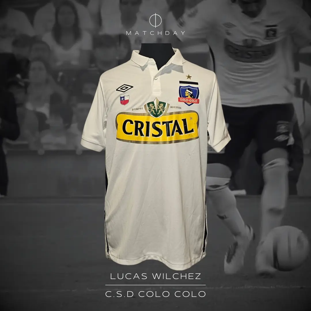 Lucas Wilchez – Colo Colo – Campeonato Nacional 2010 – MATCH WORN JERSEY – JUAN ELUCHANS COLLECTION