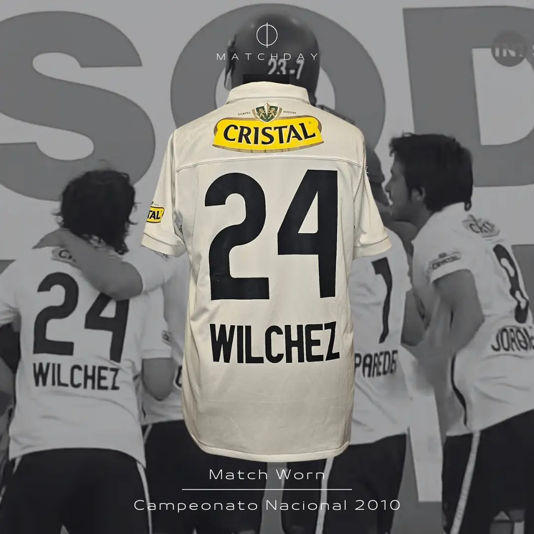 Lucas Wilchez – Colo Colo – Campeonato Nacional 2010 – MATCH WORN JERSEY – JUAN ELUCHANS COLLECTION - Imagen 3
