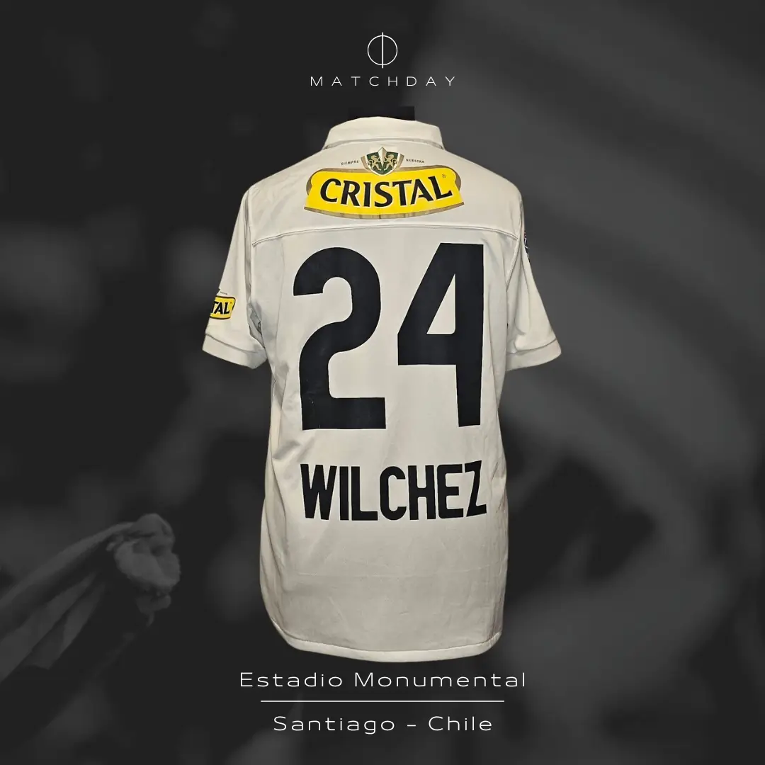 Lucas Wilchez – Colo Colo – Campeonato Nacional 2010 – MATCH WORN JERSEY – JUAN ELUCHANS COLLECTION - Imagen 5
