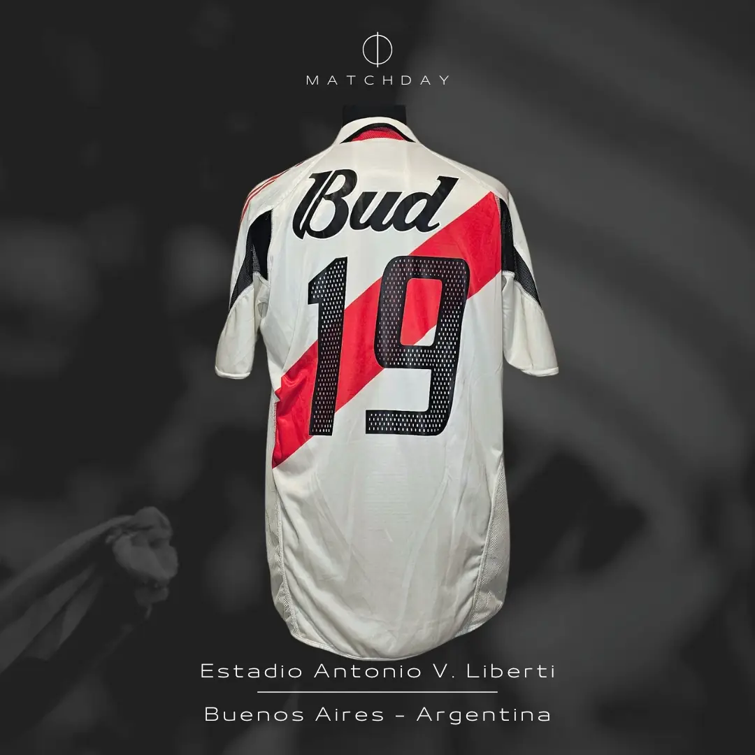 Gastón Fernandez – River Plate – Torneo Apertura 2004 – MATCH WORN JERSEY – JUAN ELUCHANS COLLECTION - Imagen 5