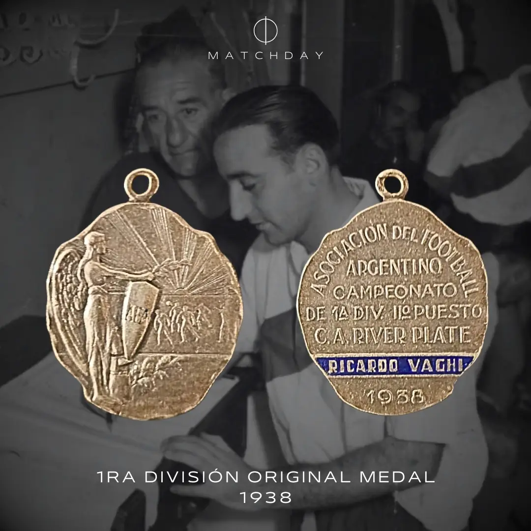Ricardo Vaghi – River Plate – 1ra División – 1938 – VAGHI FAMILY COLLECTION - Imagen 3