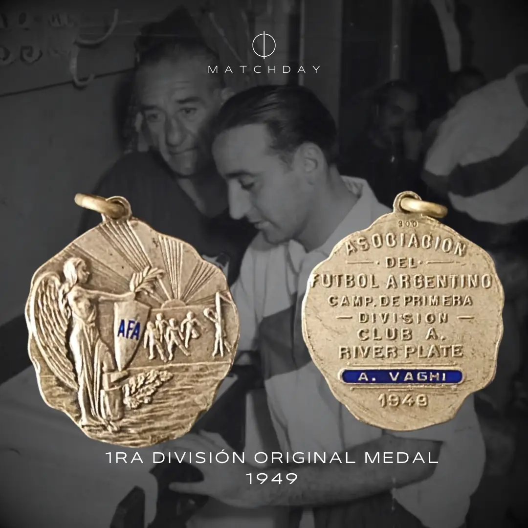 Ricardo Vaghi – River Plate – 1ra División – 1949 – VAGHI FAMILY COLLECTION - Imagen 3
