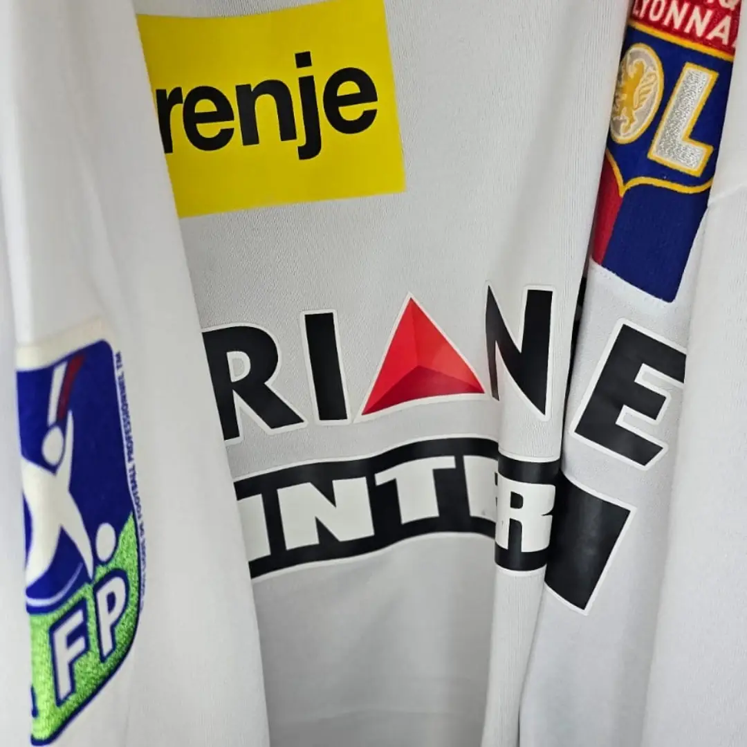 Nadir Belhadj – Lyon – Coupe de la Ligue 2007/08- MATCH WORN JERSEY – JUAN ELUCHANS COLLECTION - Imagen 6