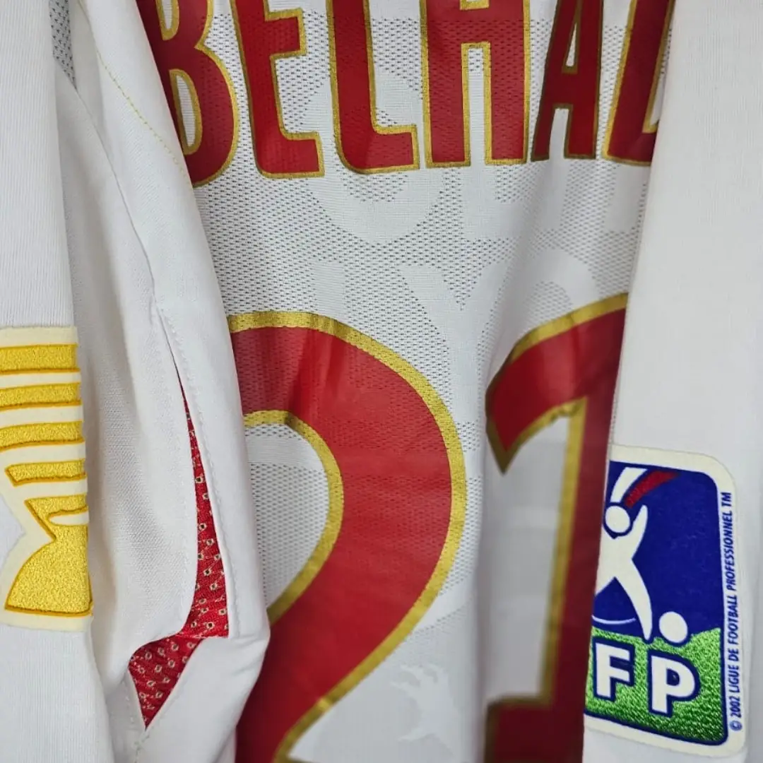 Nadir Belhadj – Lyon – Coupe de la Ligue 2007/08- MATCH WORN JERSEY – JUAN ELUCHANS COLLECTION - Imagen 7
