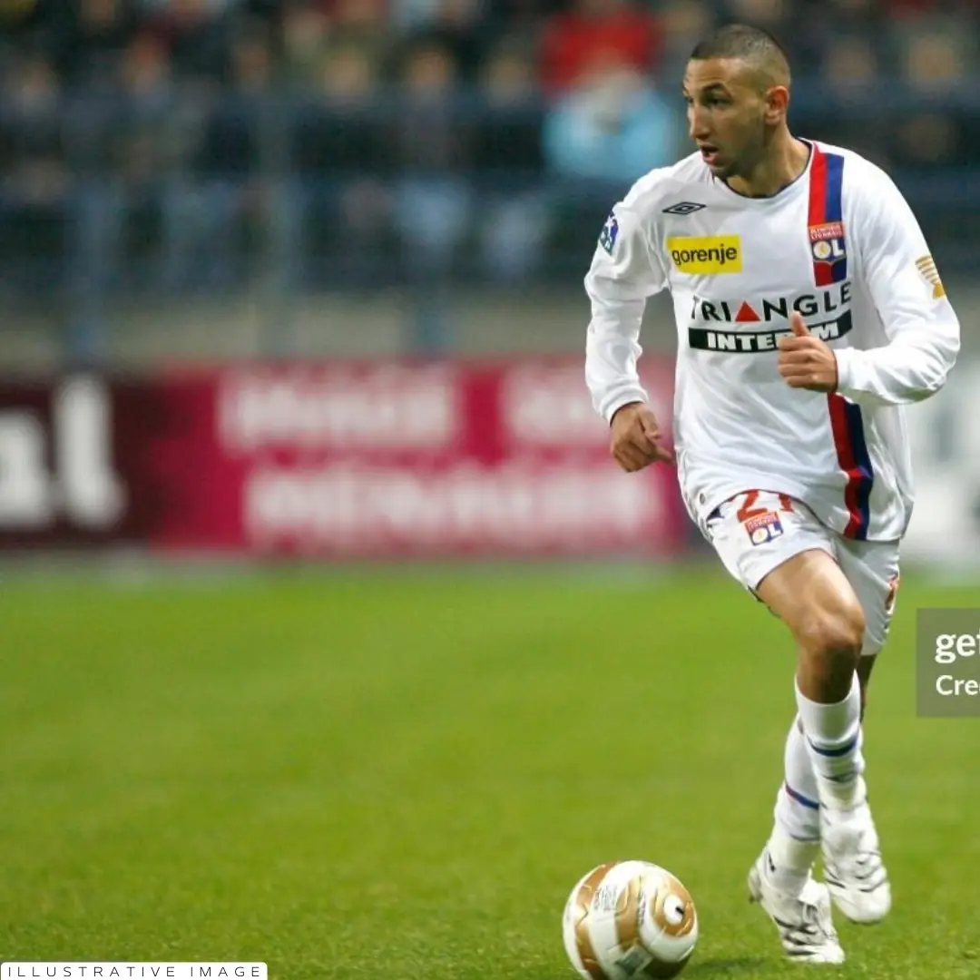 Nadir Belhadj – Lyon – Coupe de la Ligue 2007/08- MATCH WORN JERSEY – JUAN ELUCHANS COLLECTION - Imagen 8