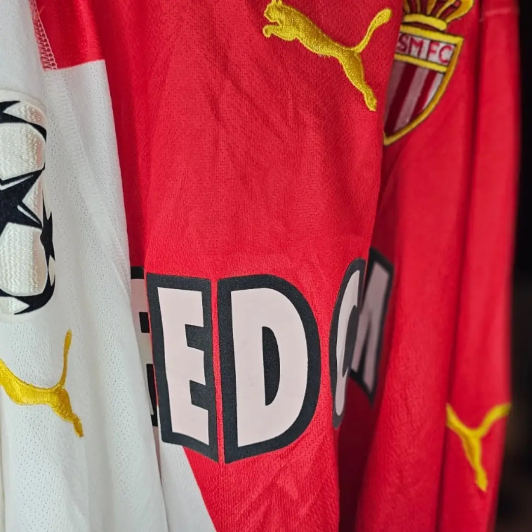 Hugo Ibarra – A.S. Monaco – UCL – MATCH WORN JERSEY - Imagen 6
