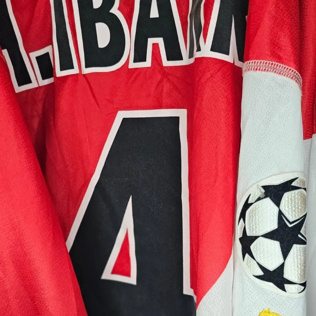 Hugo Ibarra – A.S. Monaco – UCL – MATCH WORN JERSEY - Imagen 7