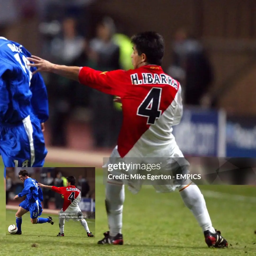 Hugo Ibarra – A.S. Monaco – UCL – MATCH WORN JERSEY - Imagen 10