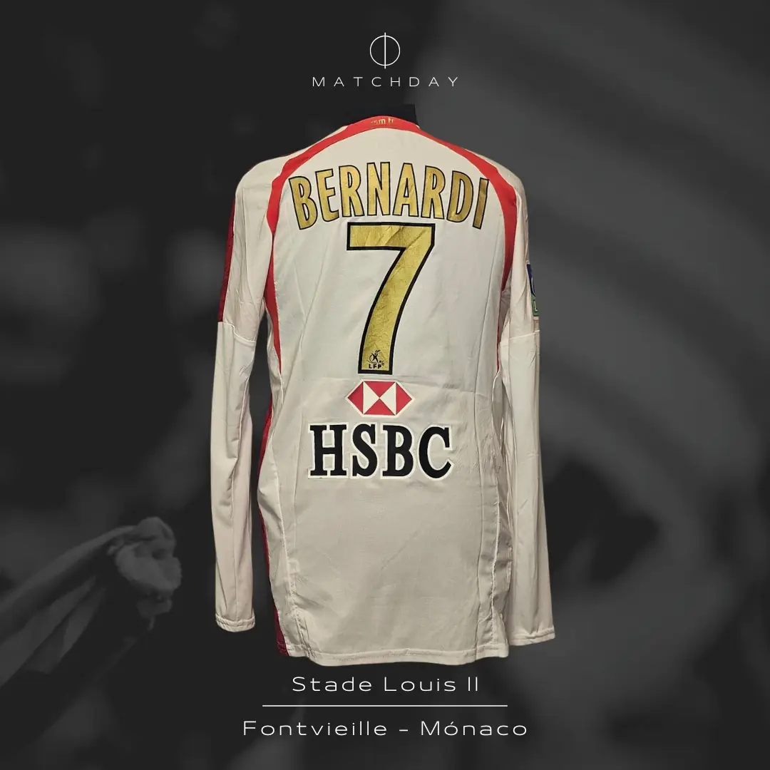Lucas Bernardi – A.S. Monaco – Ligue 1 – MATCH WORN JERSEY – JUAN ELUCHANS COLLECTION - Imagen 5