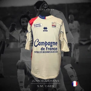 Juan Euchans - S.M. Caen - Friendly match - MATCH WORN JERSEY