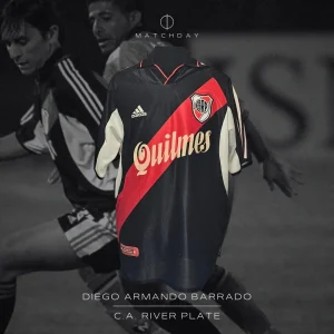 Diego Barrado - River Plate - Copa Libertadores 2001 - MATCH WORN JERSEY