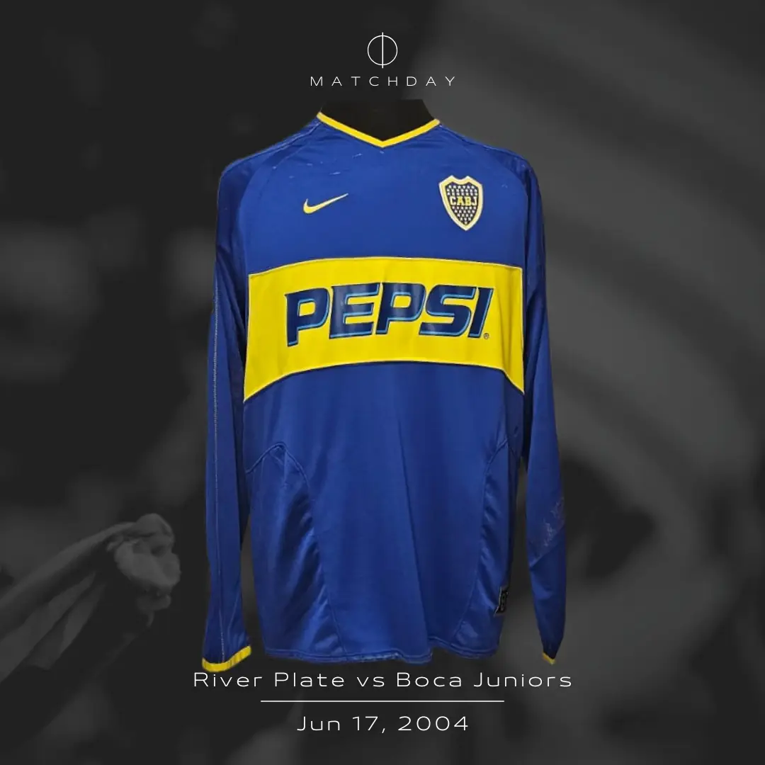 Pablo Álvarez – Boca Juniors – Copa Libertadores 2004 – MATCH WORN JERSEY – PABLO ALVAREZ COLLECTION - Imagen 4