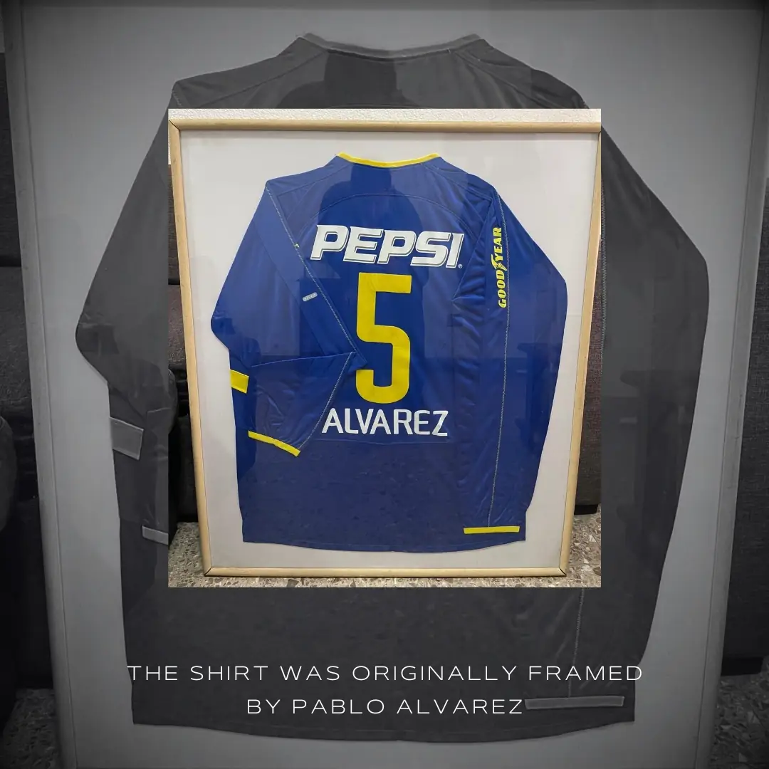 Pablo Álvarez – Boca Juniors – Copa Libertadores 2004 – MATCH WORN JERSEY – PABLO ALVAREZ COLLECTION - Imagen 8