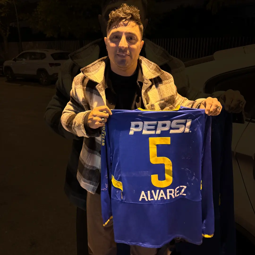 Pablo Álvarez – Boca Juniors – Copa Libertadores 2004 – MATCH WORN JERSEY – PABLO ALVAREZ COLLECTION - Imagen 9