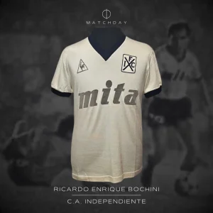 Ricardo Enrique Bochini - C.A. Independiente - Campeonato Primera División 1986/87 - MATCH WORN JERSEY