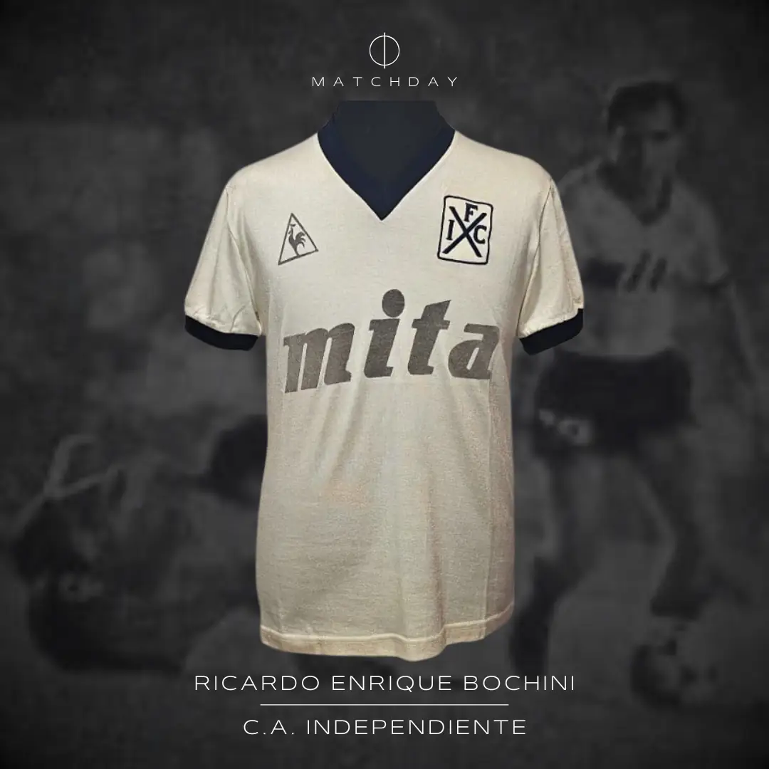Ricardo Enrique Bochini – C.A. Independiente – Campeonato Primera División 1986/87 – MATCH WORN JERSEY