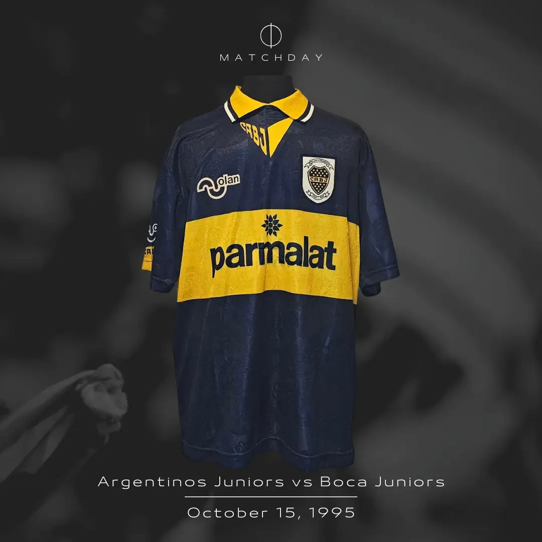 Diego Maradona – Boca Jrs. – Torneo Apertura 1995 – MATCH WORN JERSEY - Imagen 4