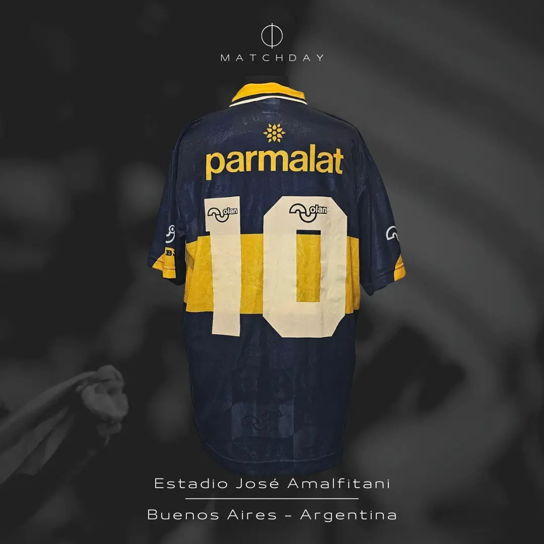 Diego Maradona – Boca Jrs. – Torneo Apertura 1995 – MATCH WORN JERSEY - Imagen 5