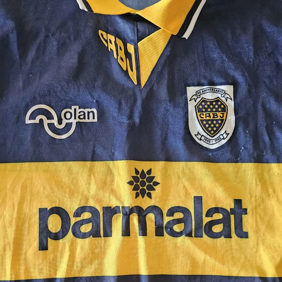 Diego Maradona – Boca Jrs. – Torneo Apertura 1995 – MATCH WORN JERSEY - Imagen 29