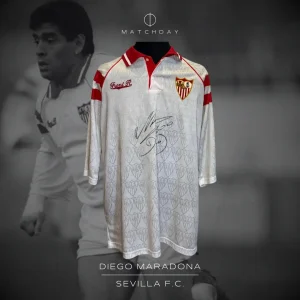 Diego Maradona - Sevilla F.C. - Primera División 1992/93 - MATCH WORN & SIGNED JERSEY - CARLOS DIBOS COLLECTION
