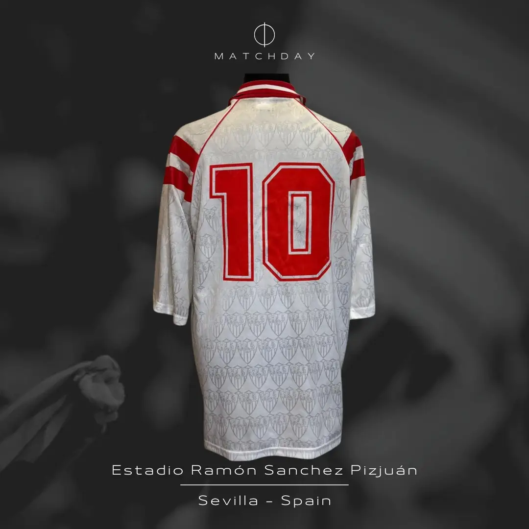 Diego Maradona – Sevilla F.C. – Primera División 1992/93 – MATCH WORN & SIGNED JERSEY – CARLOS DIBOS COLLECTION - Imagen 5