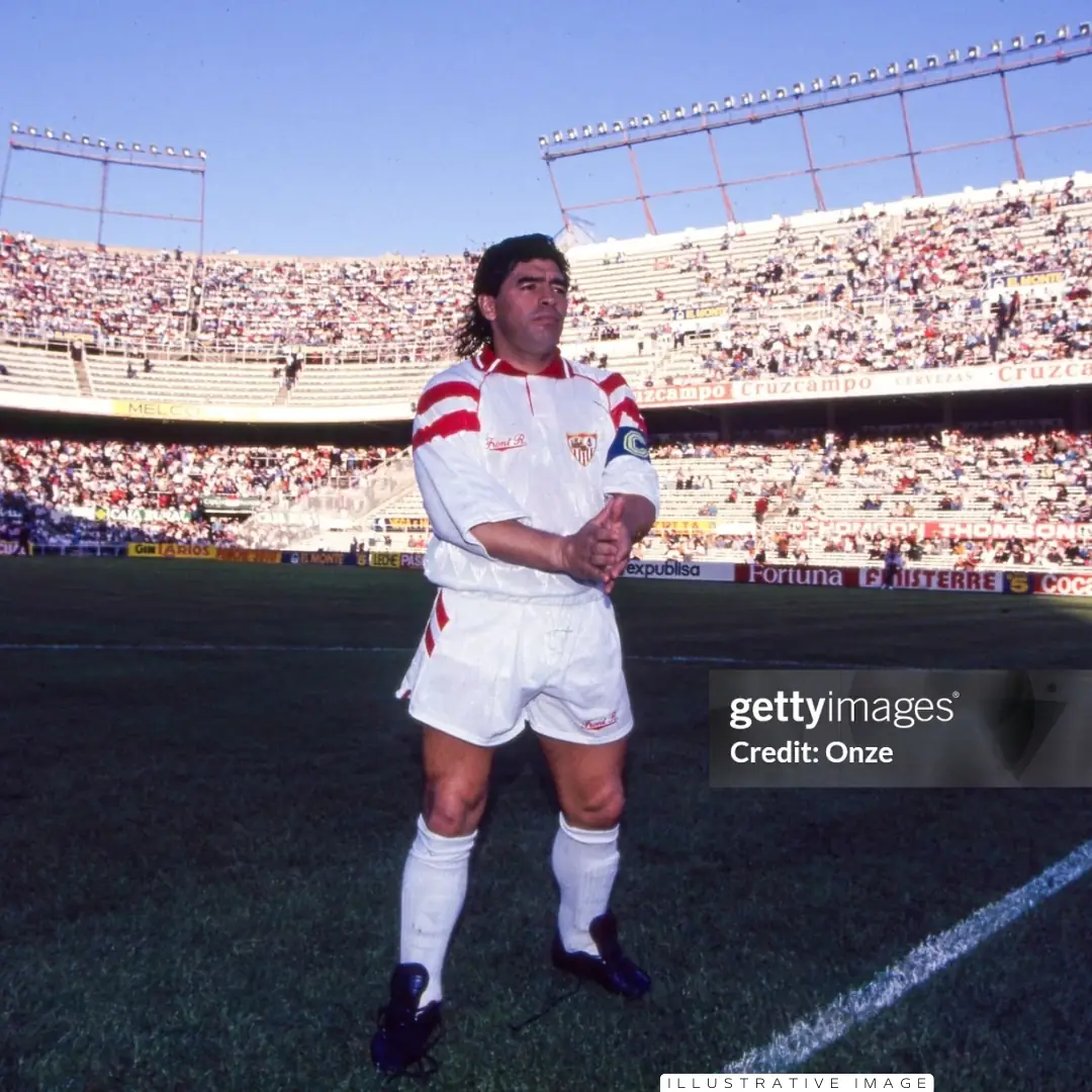 Diego Maradona – Sevilla F.C. – Primera División 1992/93 – MATCH WORN & SIGNED JERSEY – CARLOS DIBOS COLLECTION - Imagen 15