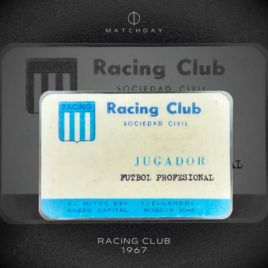 Humberto Maschio – Racing Club 1967 player credential – HUMBERTO MASCHIO’S COLLECTION - Imagen 3