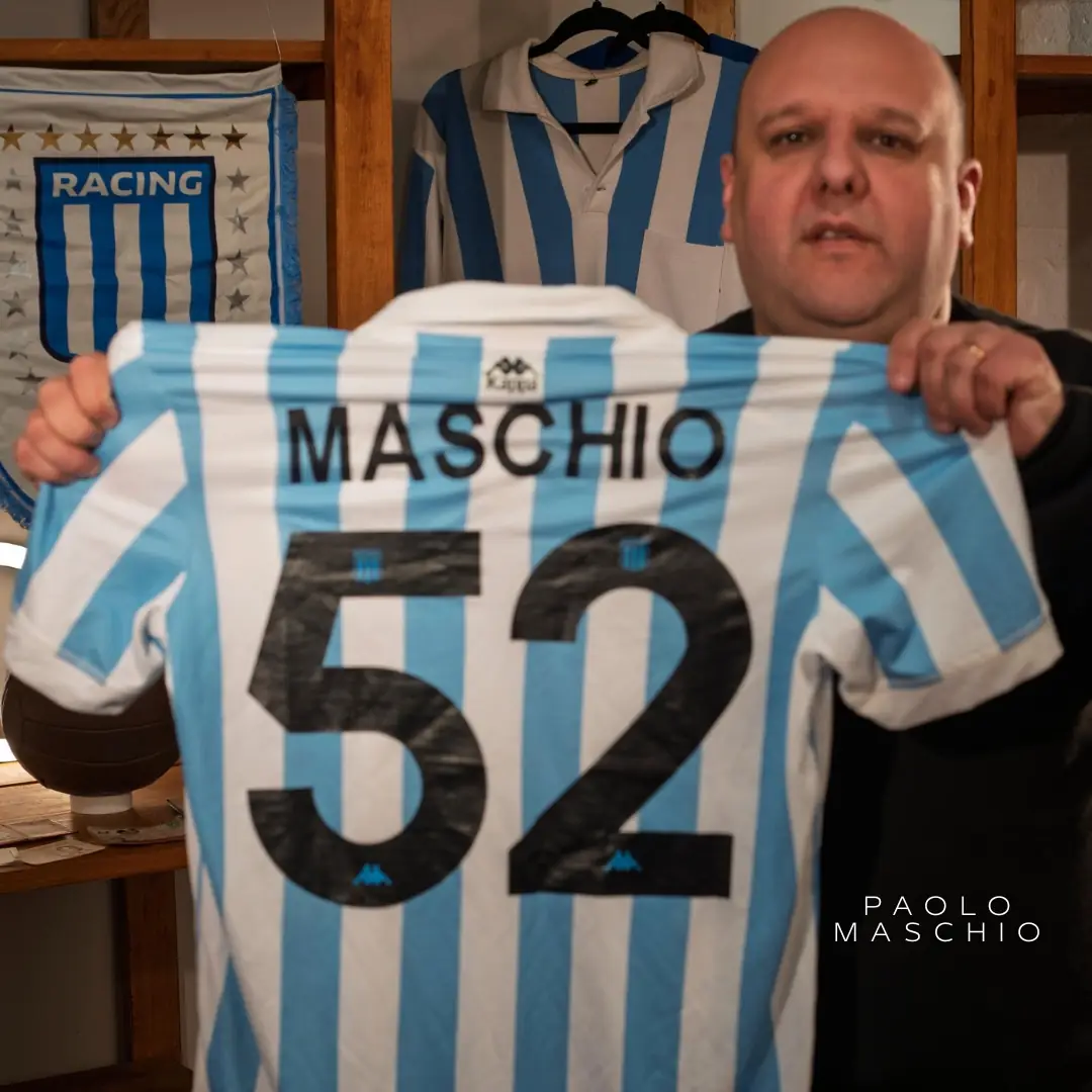 Humberto Maschio – Racing Club – Protocol Jersey – HUMBERTO MASCHIO’S COLLECTION - Imagen 6