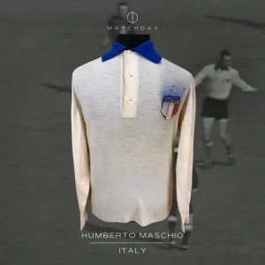 Humberto Maschio - Italia National Team - Friendly Match 1962 - MATCH WORN JERSEY - HUMBERTO MASCHIO'S COLLECTION