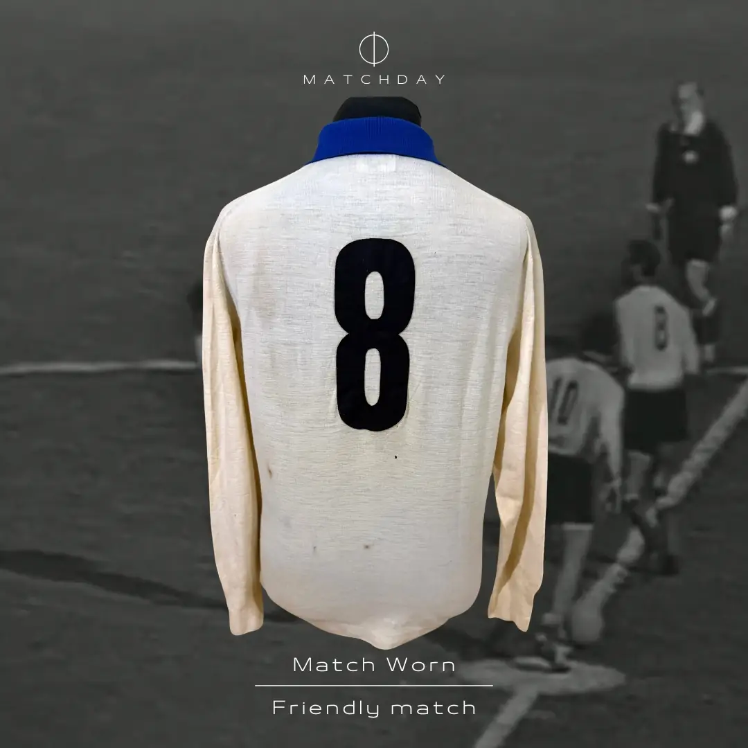 Humberto Maschio – Italia National Team – Friendly Match 1962 – MATCH WORN JERSEY – HUMBERTO MASCHIO’S COLLECTION - Imagen 3
