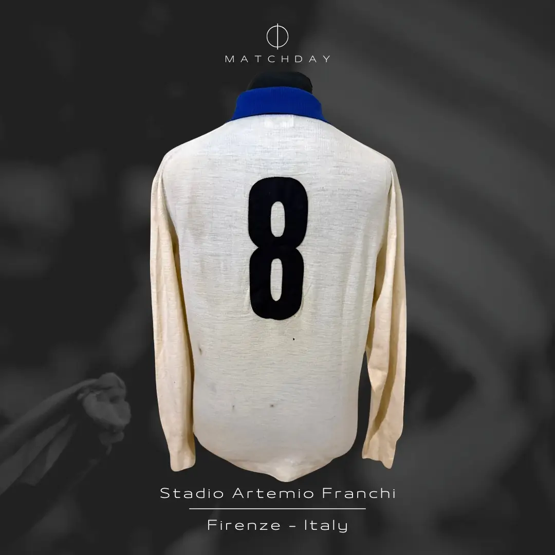 Humberto Maschio – Italia National Team – Friendly Match 1962 – MATCH WORN JERSEY – HUMBERTO MASCHIO’S COLLECTION - Imagen 5