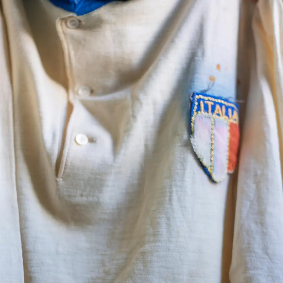 Humberto Maschio – Italia National Team – Friendly Match 1962 – MATCH WORN JERSEY – HUMBERTO MASCHIO’S COLLECTION - Imagen 6