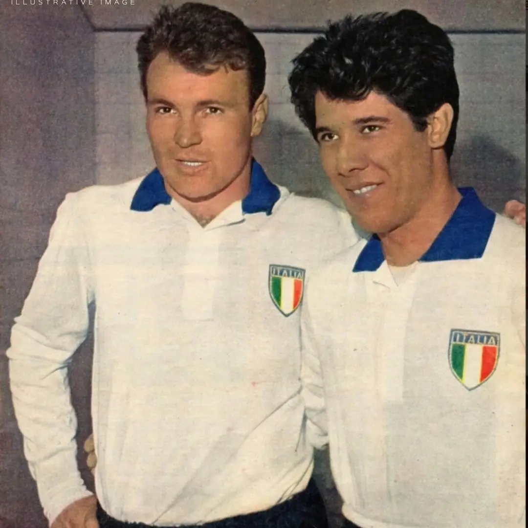Humberto Maschio – Italia National Team – Friendly Match 1962 – MATCH WORN JERSEY – HUMBERTO MASCHIO’S COLLECTION - Imagen 23