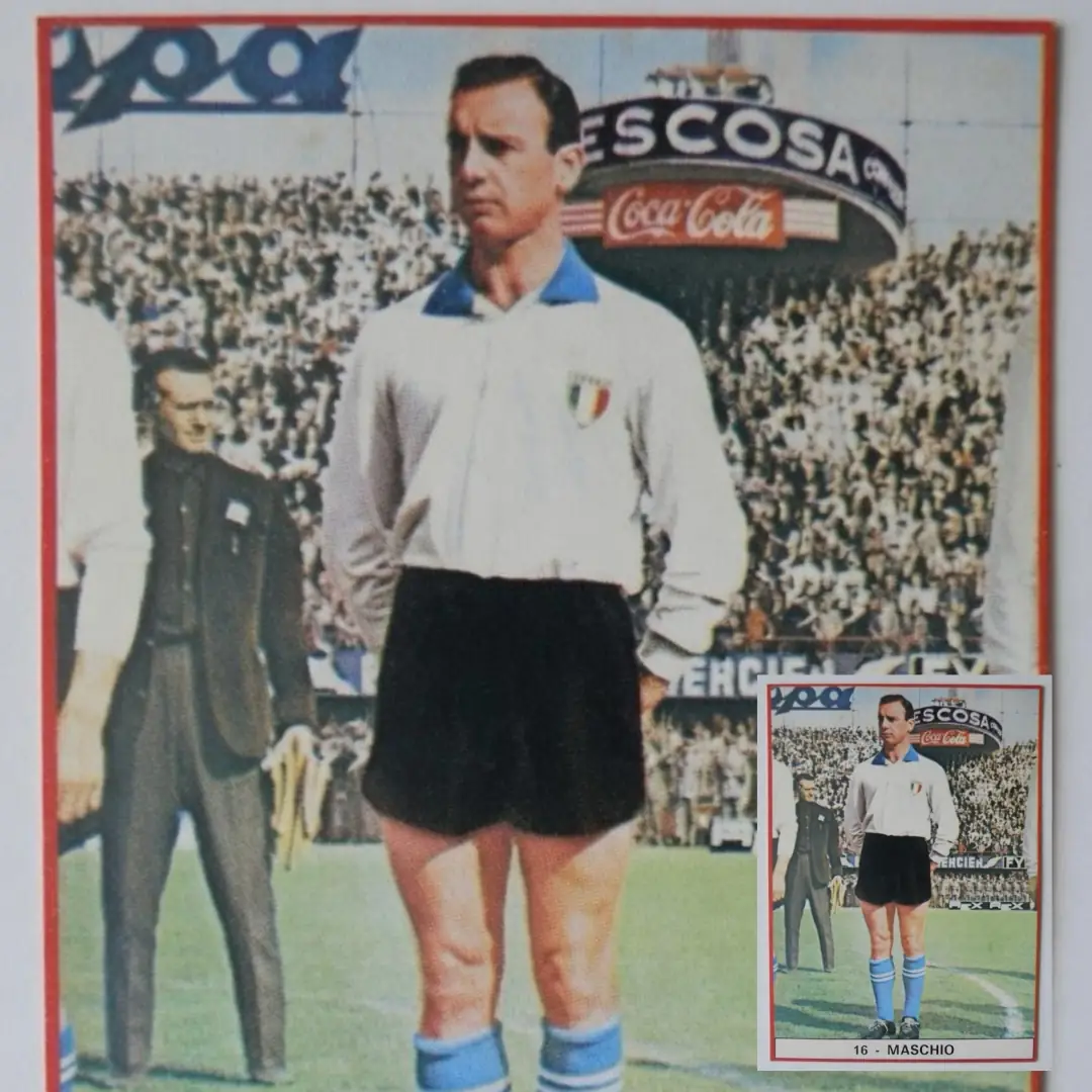 Humberto Maschio – Italia National Team – Friendly Match 1962 – MATCH WORN JERSEY – HUMBERTO MASCHIO’S COLLECTION - Imagen 25