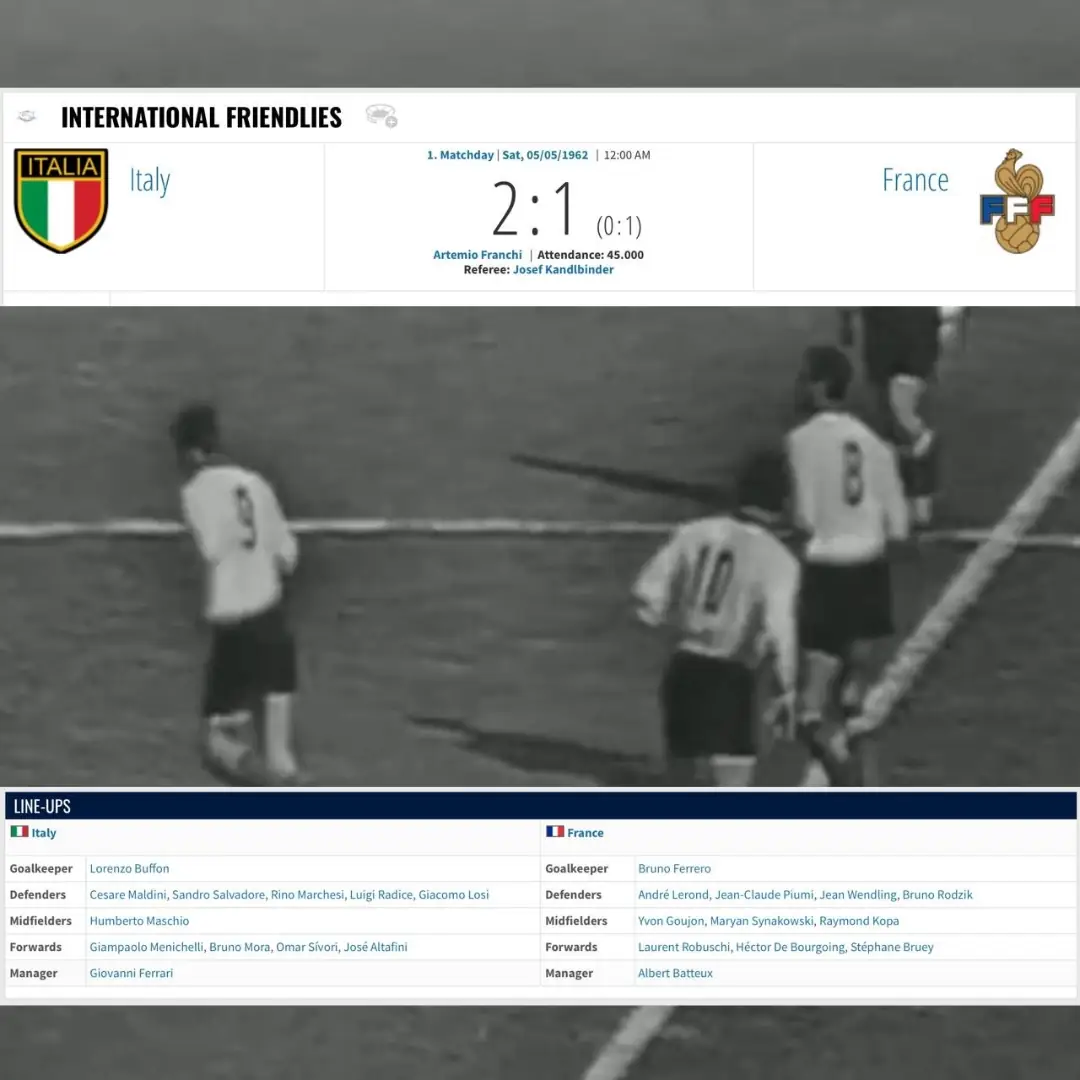 Humberto Maschio – Italia National Team – Friendly Match 1962 – MATCH WORN JERSEY – HUMBERTO MASCHIO’S COLLECTION - Imagen 26