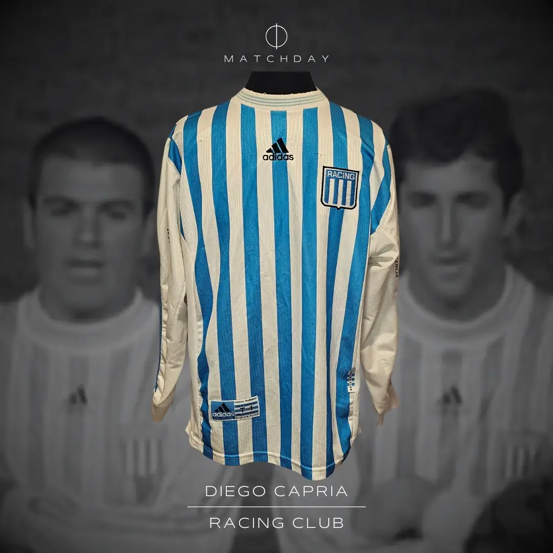 Diego Capria – Racing Club – Copa Ciudad de Mar del Plata 1999 – Match worn jersey