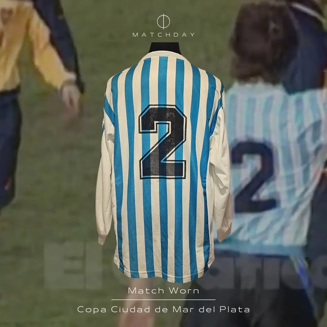 Diego Capria – Racing Club – Copa Ciudad de Mar del Plata 1999 – Match worn jersey - Image 3
